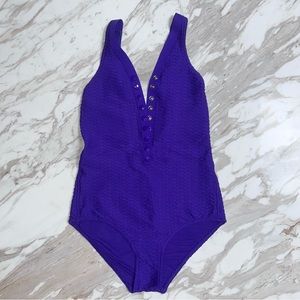 Eres Deep V One Piece Swimsuit